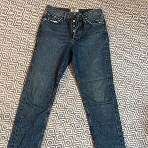 Agolde High Rise Blue Jeans